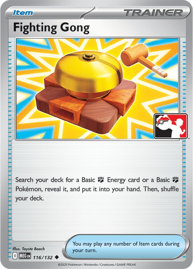 Fighting Gong - 116/132 116/132 Uncommon Prize Pack Series Cards Pokémon card