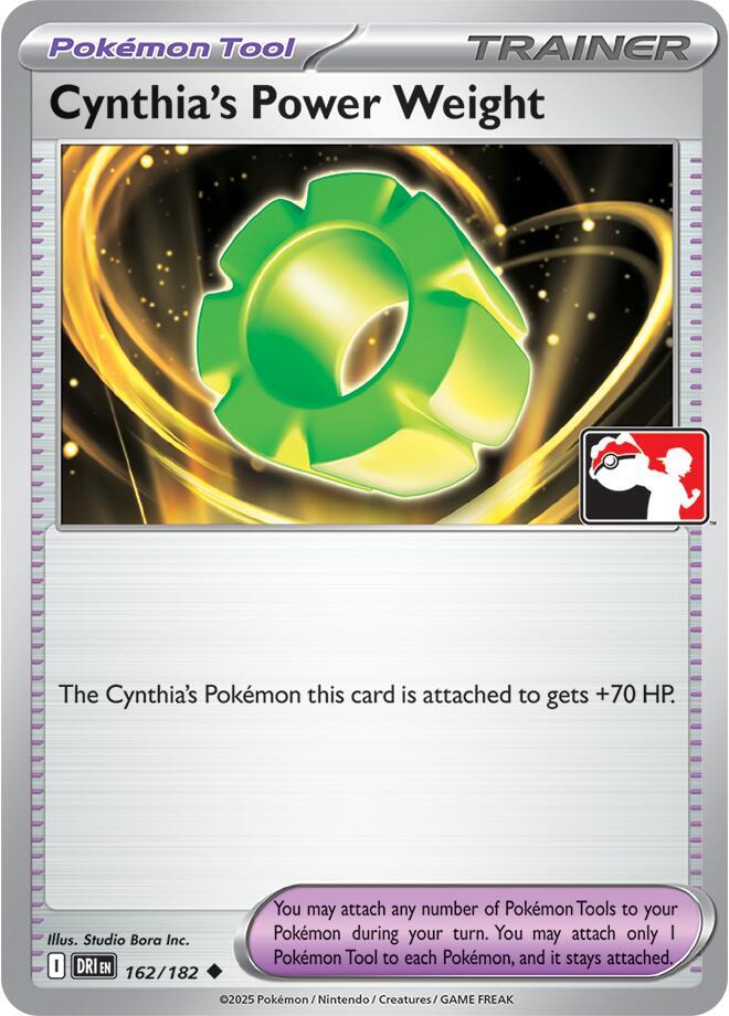 Cynthia's Power Weight - 162/182 162/182 Uncommon Prize Pack Series Cards Pokémon card