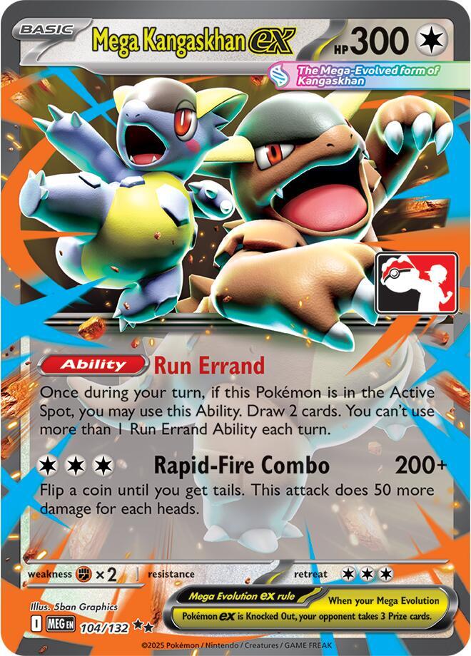 Mega Kangaskhan ex - 104/132 104/132 Double Rare Prize Pack Series Cards Pokémon card
