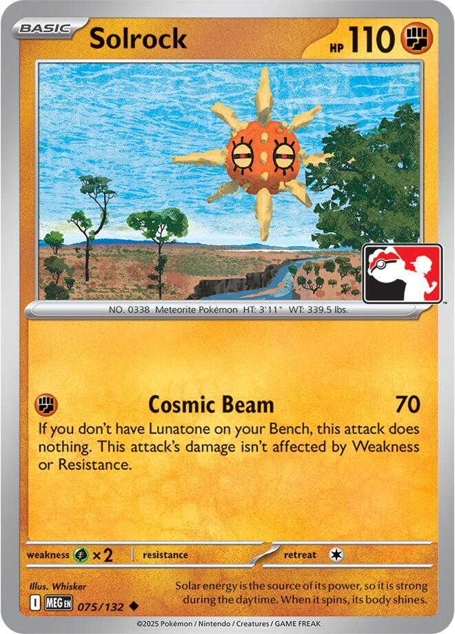 Solrock - 075/132 075/132 Uncommon Prize Pack Series Cards Pokémon card