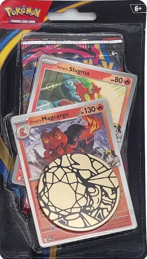 Phantasmal Flames Premium Checklane Blister [Ethan's Magcargo] Pokémon card