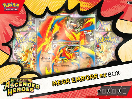 Ascended Heroes Mega Emboar ex Box Pokémon card