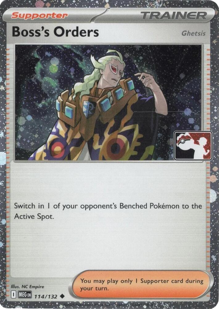 Boss's Orders [Ghetsis] - 114/132 (Cosmos Holo) 114/132 Uncommon Prize Pack Series Cards Pokémon card