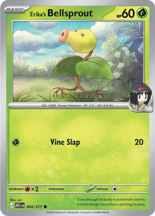 Erika's Bellsprout 004/217 Common Ascended Heroes Pokémon card