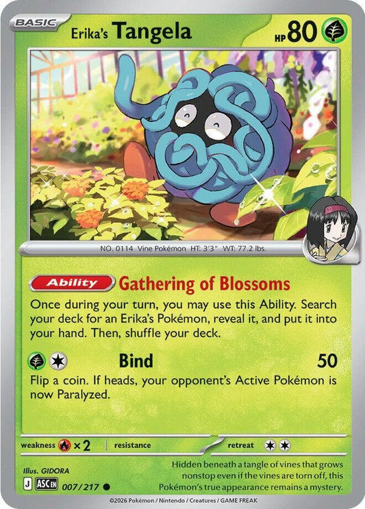 Erika's Tangela - 007/217 007/217 Common Ascended Heroes Pokémon card