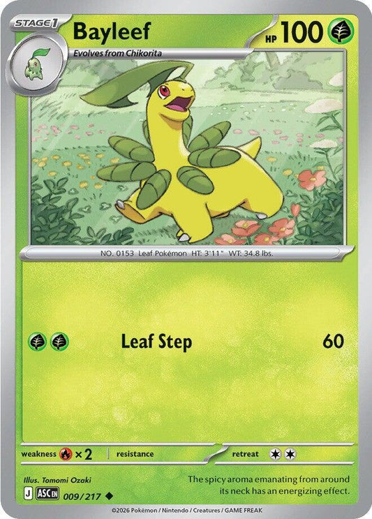 Bayleef 009/217 Uncommon Ascended Heroes Pokémon card