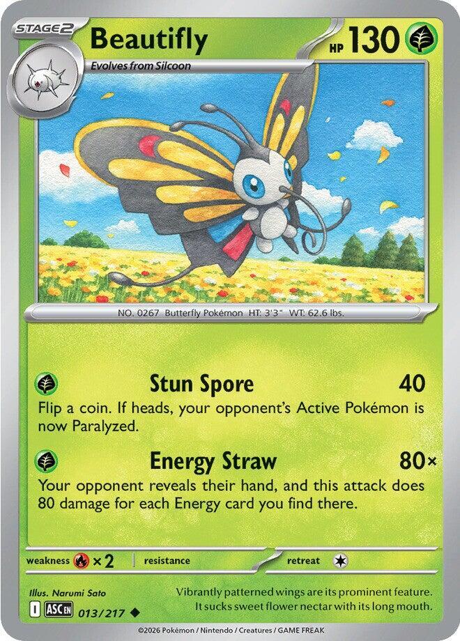 Beautifly - 013/217 013/217 Uncommon Ascended Heroes Pokémon card