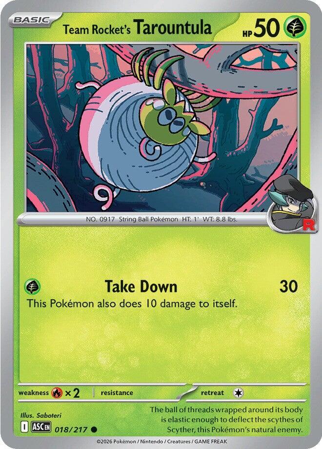 Team Rocket's Tarountula 018/217 Common Ascended Heroes Pokémon card