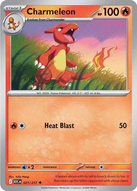 Charmeleon 021/217 Uncommon Ascended Heroes Pokémon card