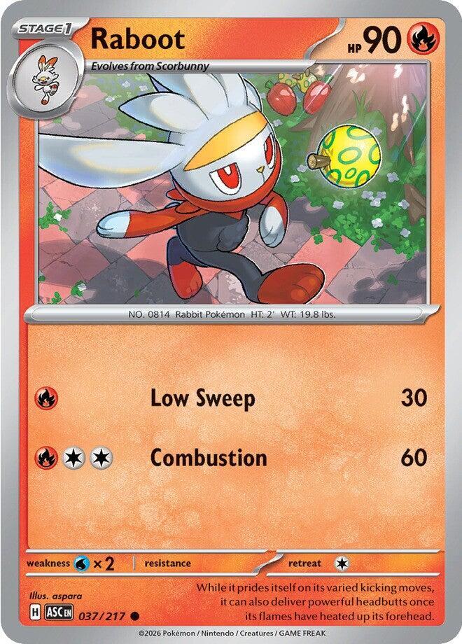 Raboot 037/217 Common Ascended Heroes Pokémon card