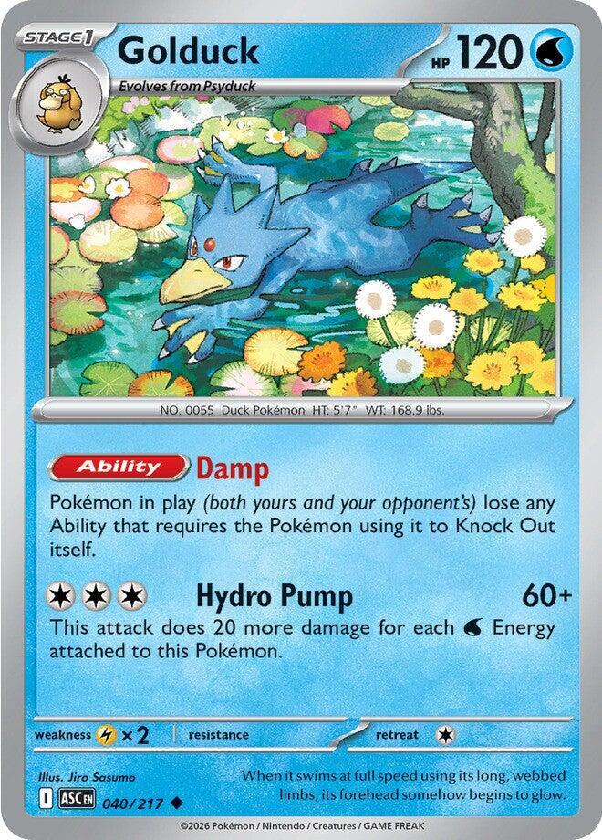 Golduck 040/217 Uncommon Ascended Heroes Pokémon card
