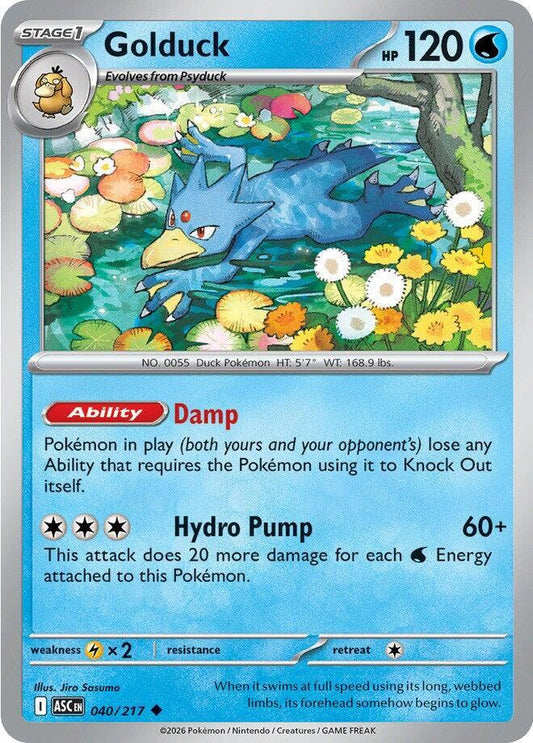 Golduck 040/217 Uncommon Ascended Heroes Pokémon card