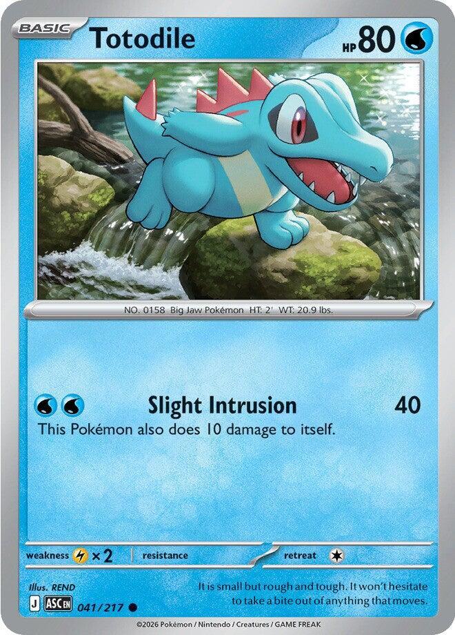 Totodile 041/217 Common Ascended Heroes Pokémon card