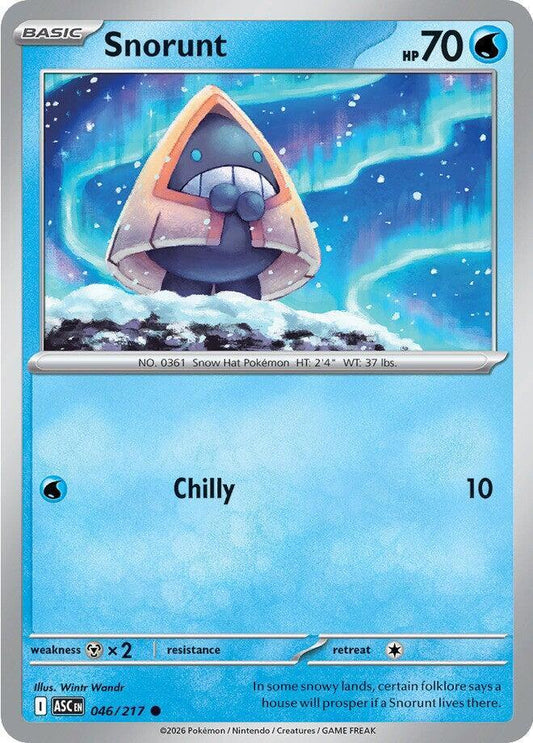 Snorunt - 046/217 046/217 Common Ascended Heroes Pokémon card