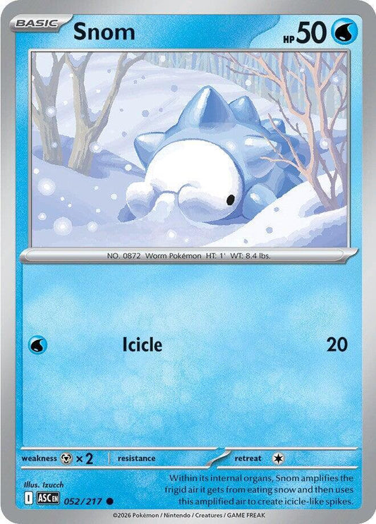 Snom 052/217 Common Ascended Heroes Pokémon card