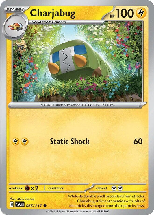 Charjabug 065/217 Common Ascended Heroes Pokémon card