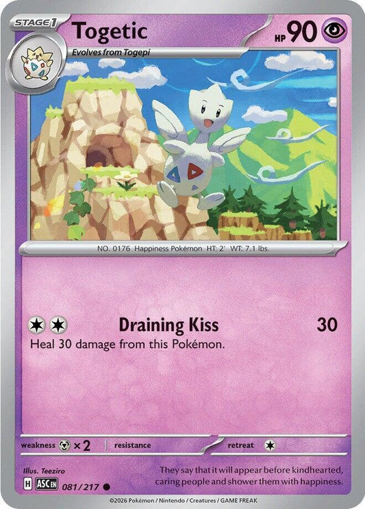 Togetic 081/217 Common Ascended Heroes Pokémon card