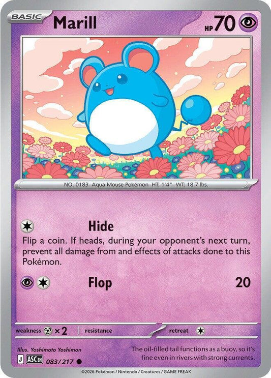 Marill - 083/217 083/217 Common Ascended Heroes Pokémon card