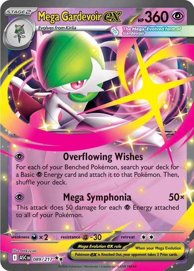 Mega Gardevoir ex 089/217 Double Rare Ascended Heroes Pokémon card