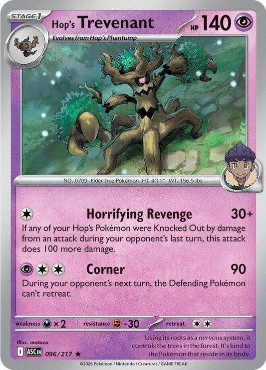 Hop's Trevenant - 096/217 096/217 Rare Ascended Heroes Pokémon card