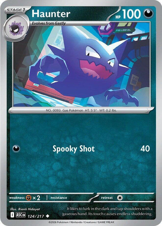 Haunter 124/217 Uncommon Ascended Heroes Pokémon card