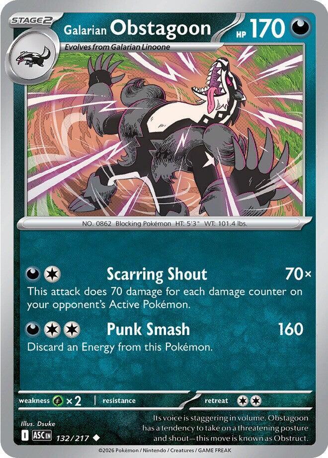 Galarian Obstagoon - 132/217 Uncommon ME: Ascended Heroes
