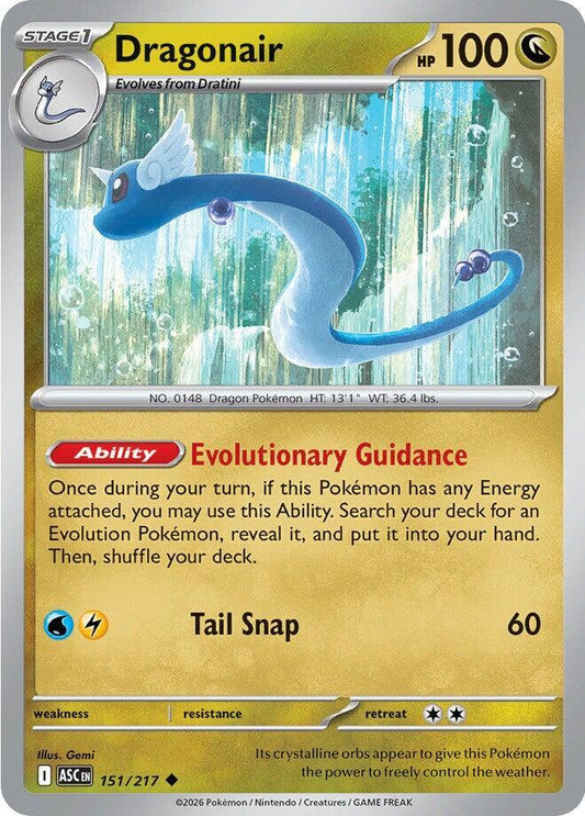 Dragonair 151/217 Uncommon Ascended Heroes Pokémon card