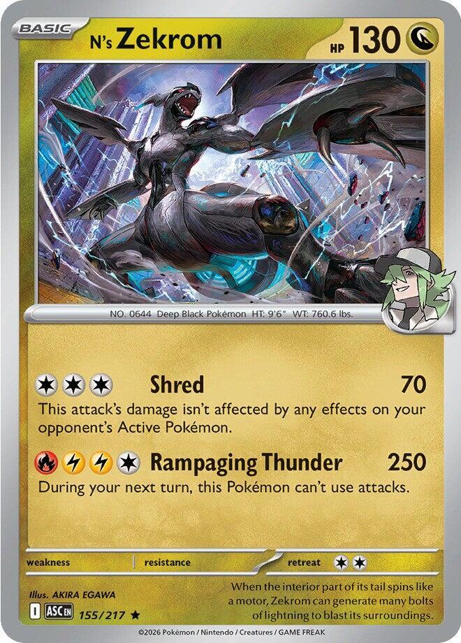 N's Zekrom - 155/217 Rare ME: Ascended Heroes