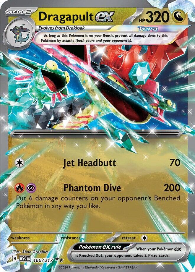 Dragapult ex 160/217 Double Rare Ascended Heroes Pokémon card