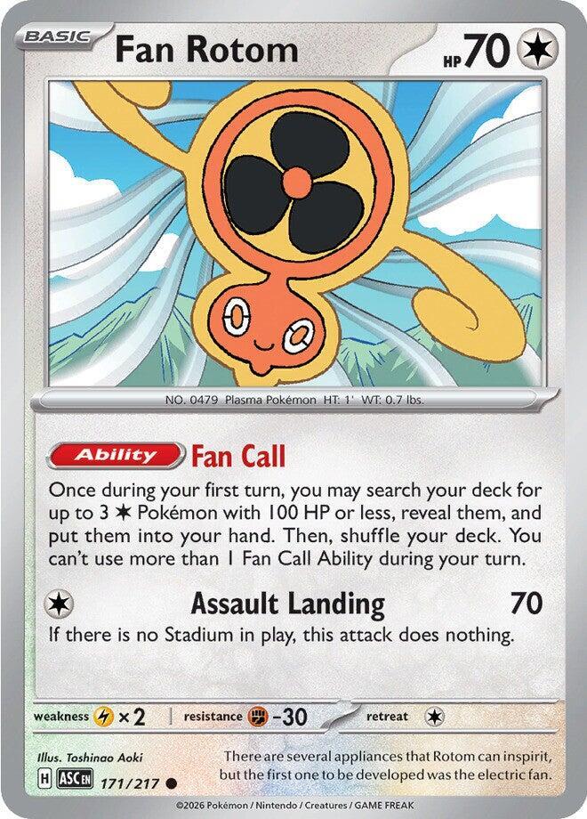 Fan Rotom - 171/217 Common ME: Ascended Heroes
