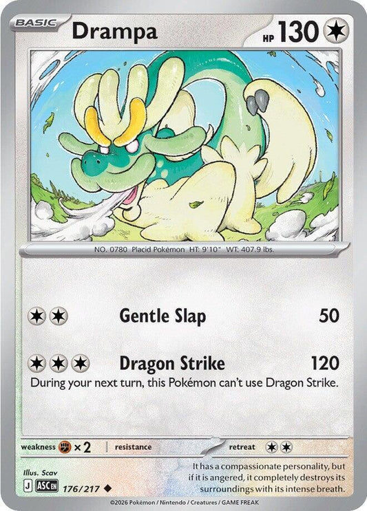 Drampa 176/217 Uncommon Ascended Heroes Pokémon card
