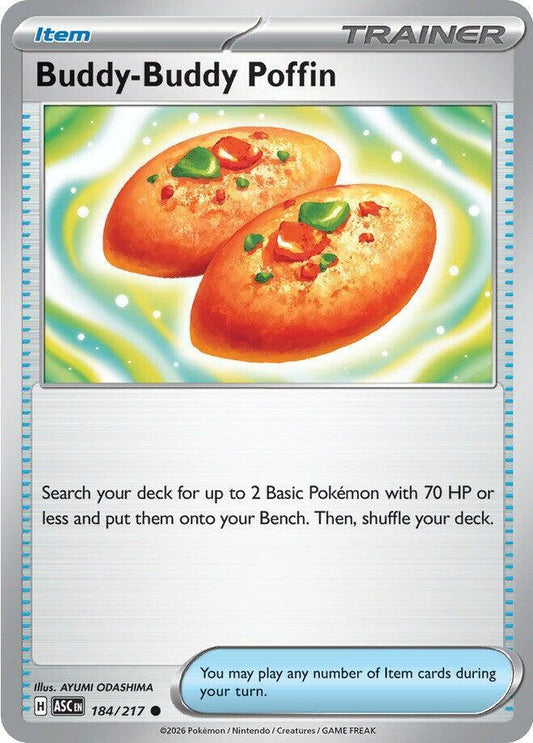 Buddy-Buddy Poffin 184/217 Common Ascended Heroes Pokémon card