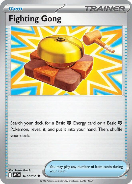 Fighting Gong 187/217 Uncommon Ascended Heroes Pokémon card
