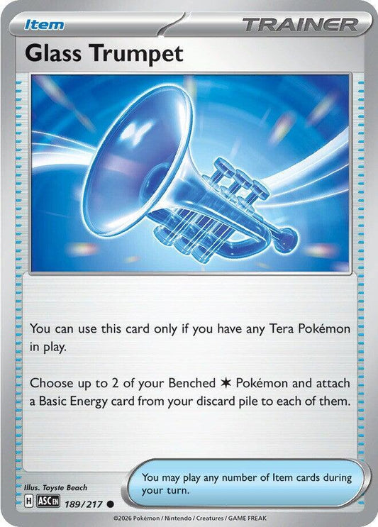 Glass Trumpet - 189/217 189/217 Common Ascended Heroes Pokémon card