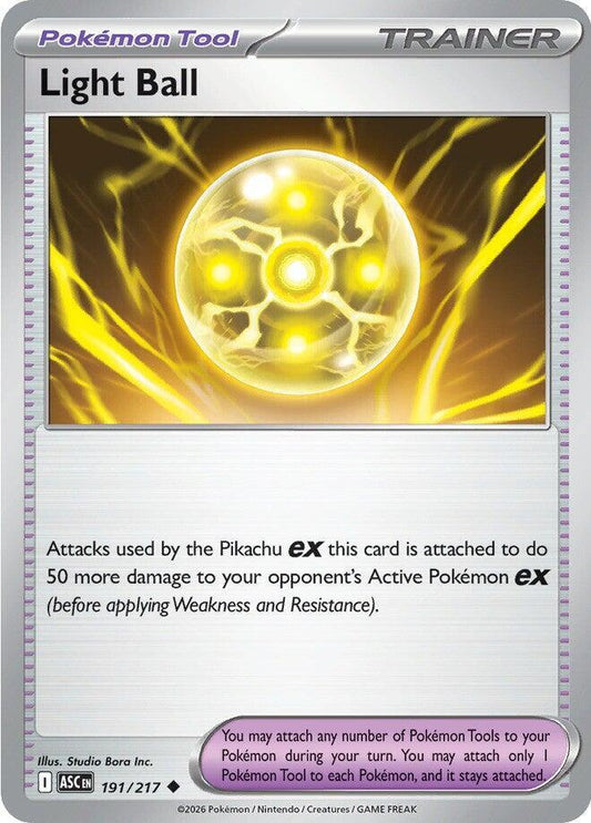 Light Ball 191/217 Uncommon Ascended Heroes Pokémon card
