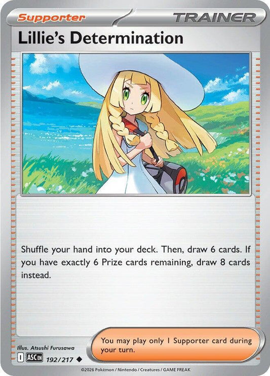 Lillie's Determination 192/217 Uncommon Ascended Heroes Pokémon card