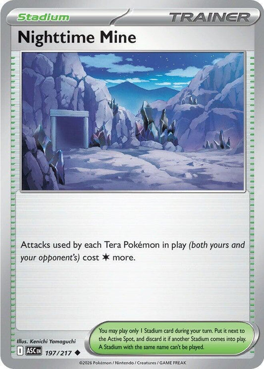 Nighttime Mine 197/217 Uncommon Ascended Heroes Pokémon card