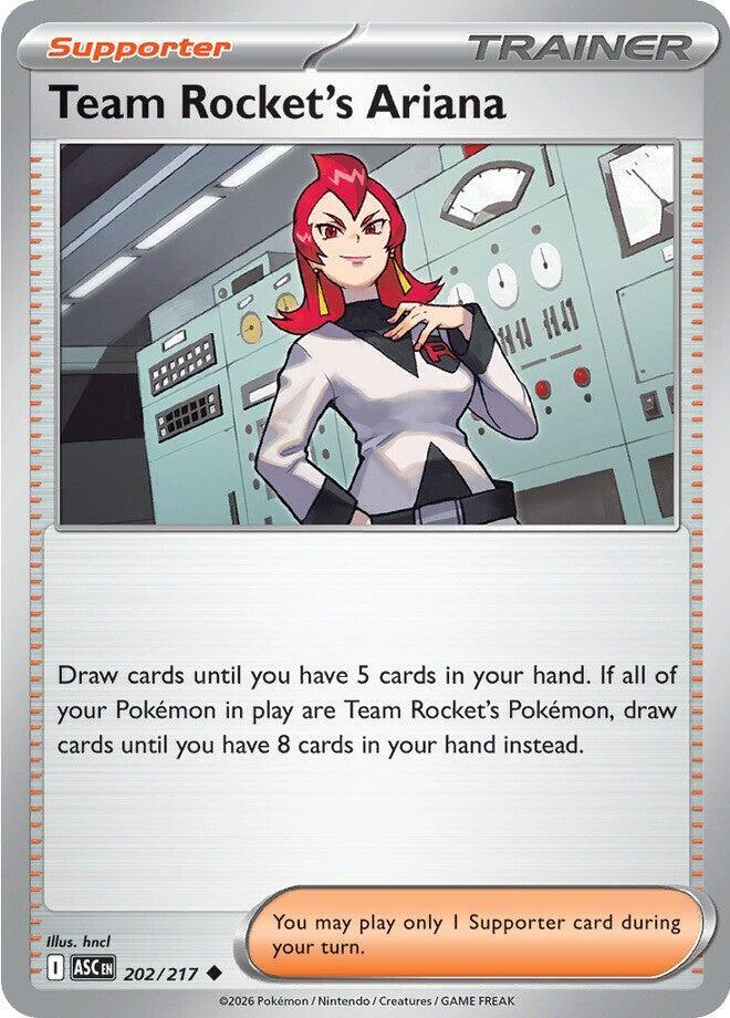 Team Rocket's Ariana 202/217 Uncommon Ascended Heroes Pokémon card
