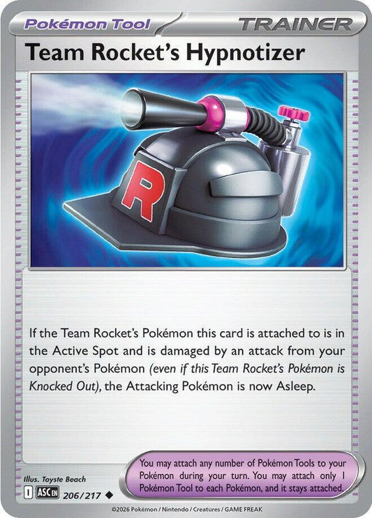 Team Rocket's Hypnotizer 206/217 Uncommon Ascended Heroes Pokémon card