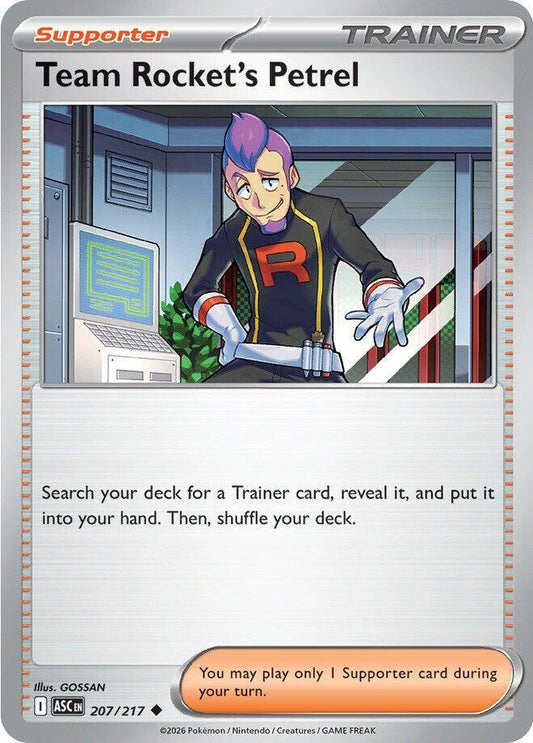 Team Rocket's Petrel 207/217 Uncommon Ascended Heroes Pokémon card