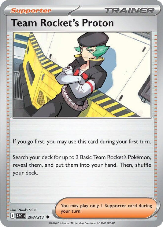 Team Rocket's Proton 208/217 Uncommon Ascended Heroes Pokémon card
