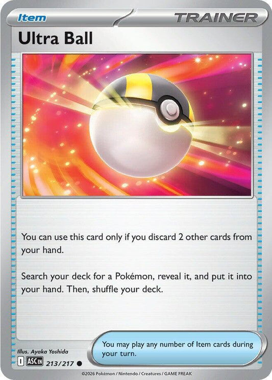Ultra Ball - 213/217 213/217 Common Ascended Heroes Pokémon card