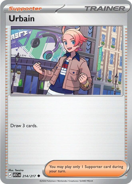 Urbain 214/217 Uncommon Ascended Heroes Pokémon card