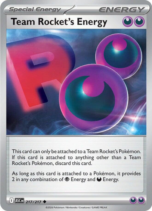 Team Rocket's Energy 217/217 Uncommon Ascended Heroes Pokémon card