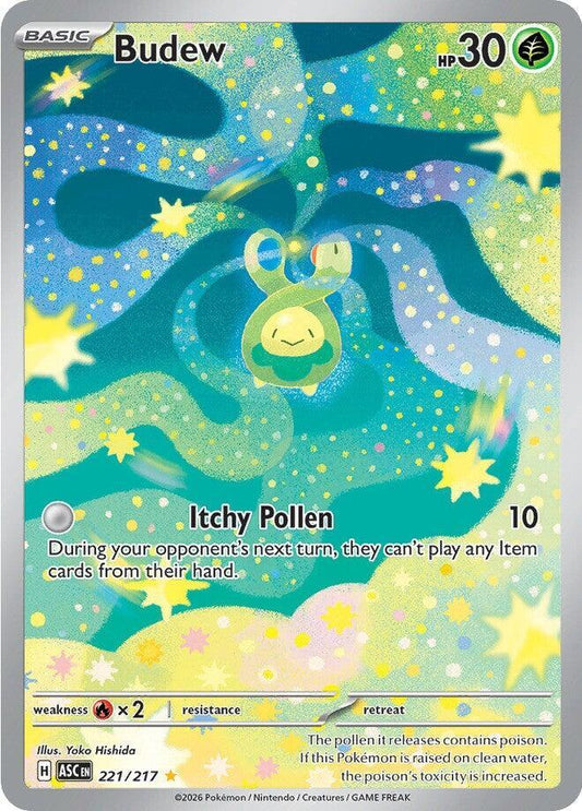 Budew - 221/217 221/217 Illustration Rare Ascended Heroes Pokémon card