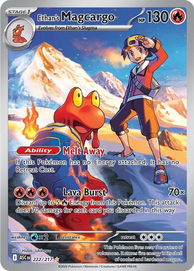 Ethan's Magcargo - 222/217 222/217 Illustration Rare Ascended Heroes Pokémon card