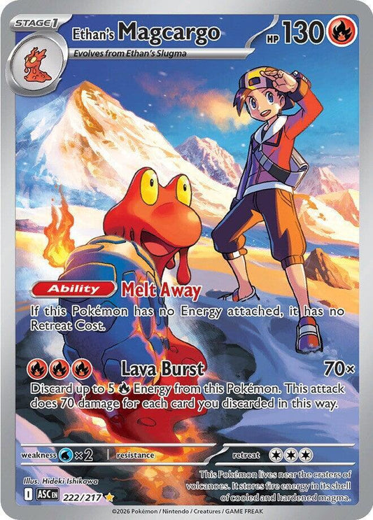 Ethan's Magcargo - 222/217 222/217 Illustration Rare Ascended Heroes Pokémon card