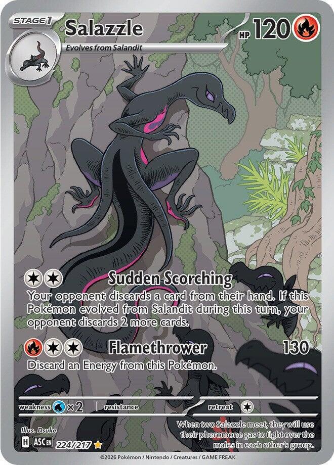 Salazzle - 224/217 224/217 Illustration Rare Ascended Heroes Pokémon card