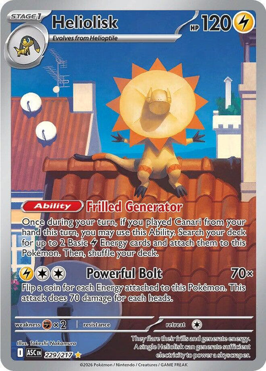 Heliolisk - 229/217 229/217 Illustration Rare Ascended Heroes Pokémon card