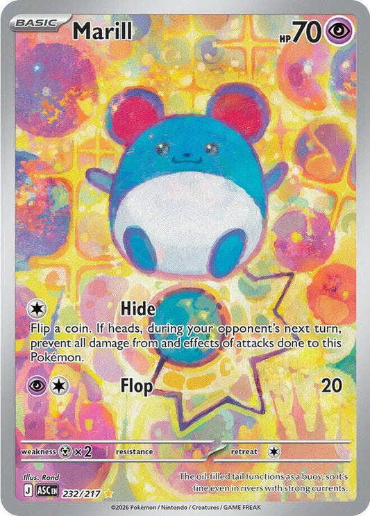 Marill - 232/217 232/217 Illustration Rare Ascended Heroes Pokémon card